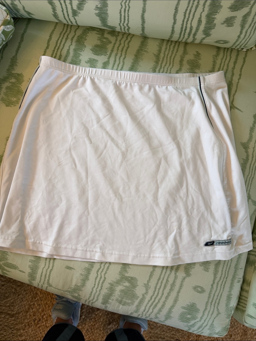 Reebok Vintage White Women's Athletic Skort with Subtle Trim
